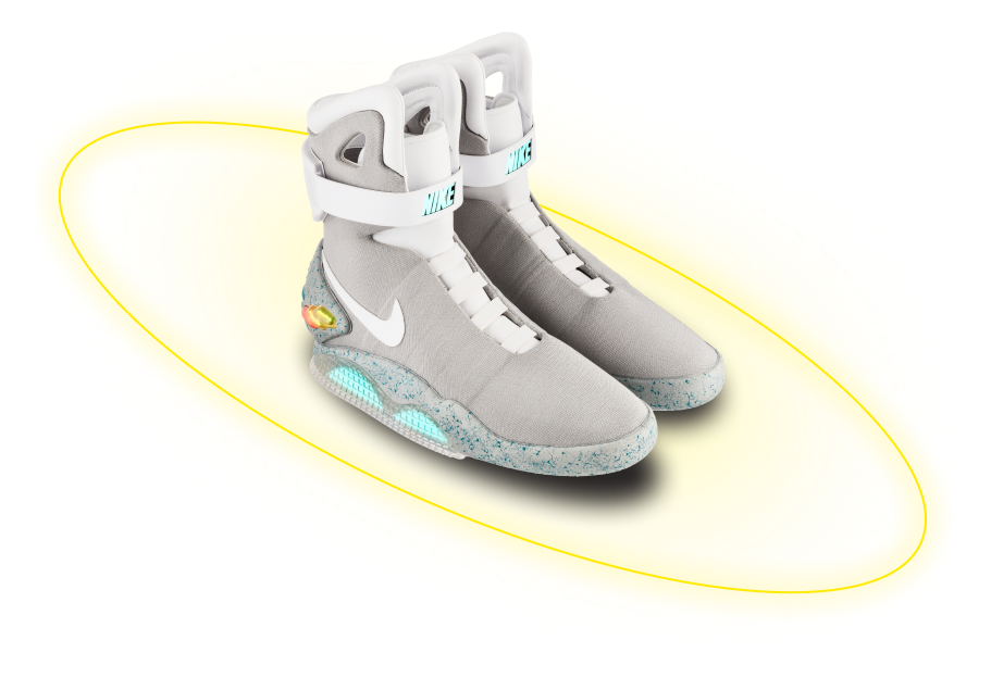 Кроссовки Nike Air Mag с желтым обручем вокруг
